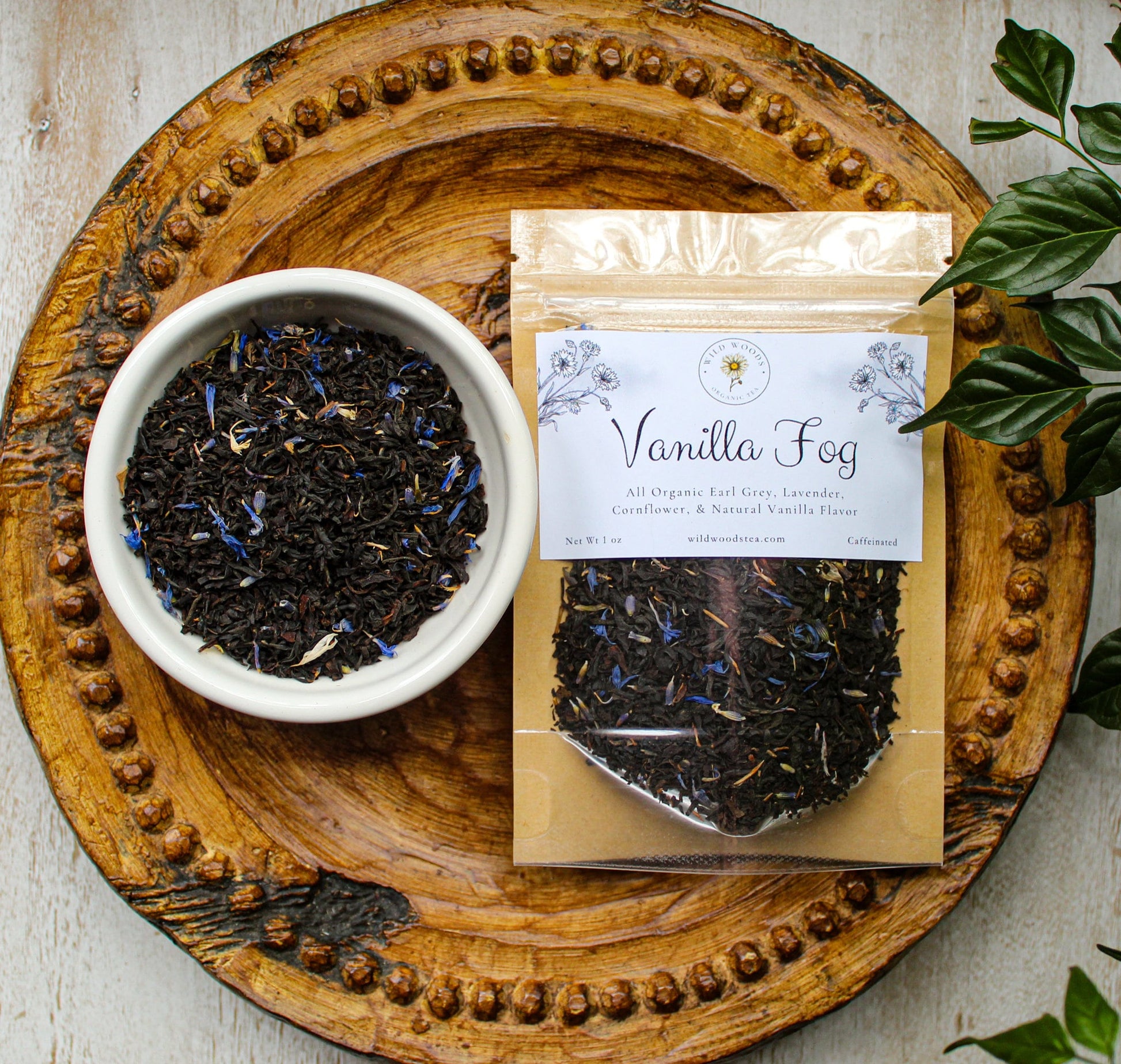 Vanilla Fog | Organic Loose Leaf Tea | Earl Grey | London Fog | Vanilla & Bergamot | Naturally Caffeinated