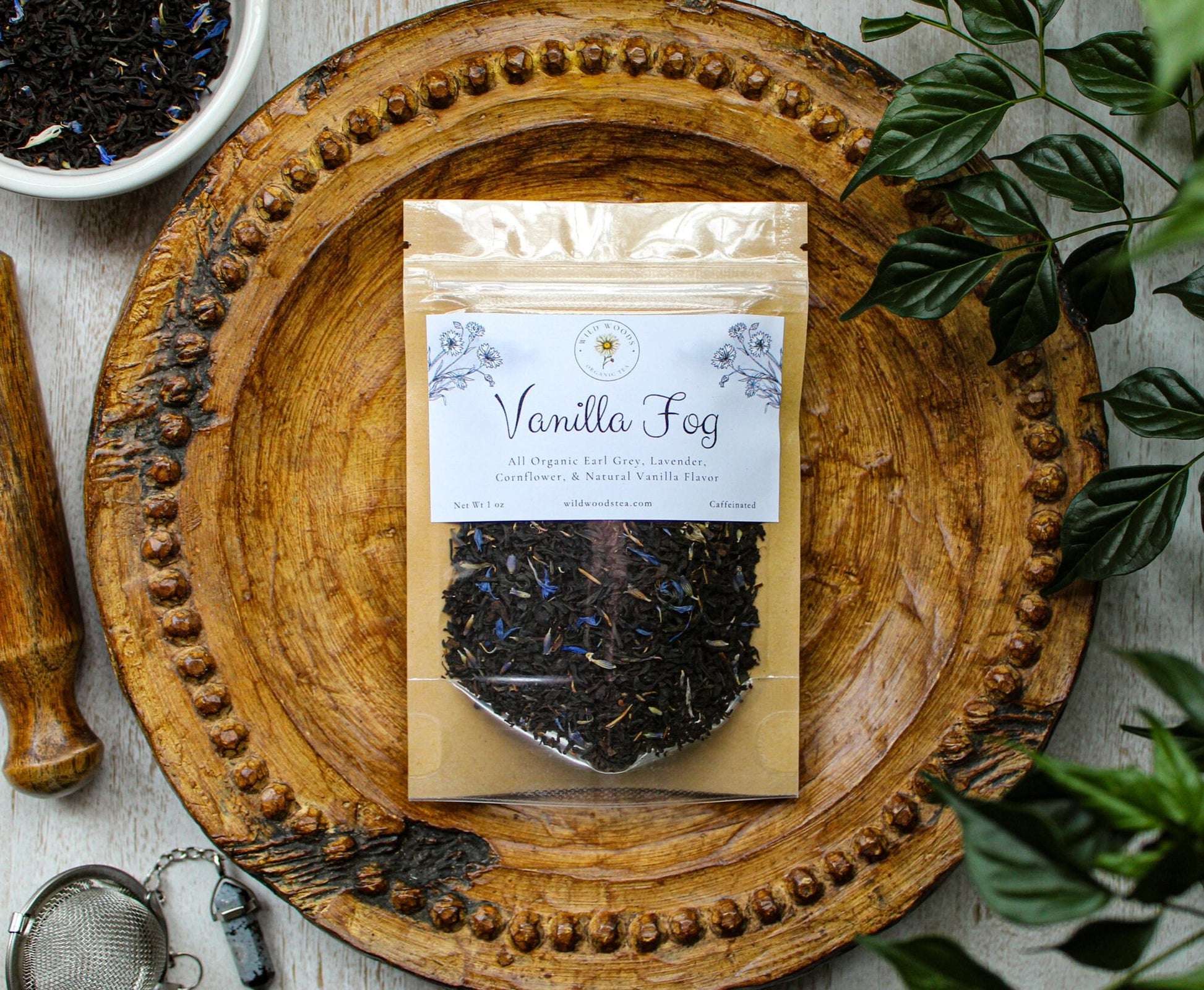Vanilla Fog | Organic Loose Leaf Tea | Earl Grey | London Fog | Vanilla & Bergamot | Naturally Caffeinated