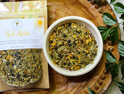 Sol Mate | Organic Loose Leaf Tea | Summer Collection | Yerba Mate | Caffeinated