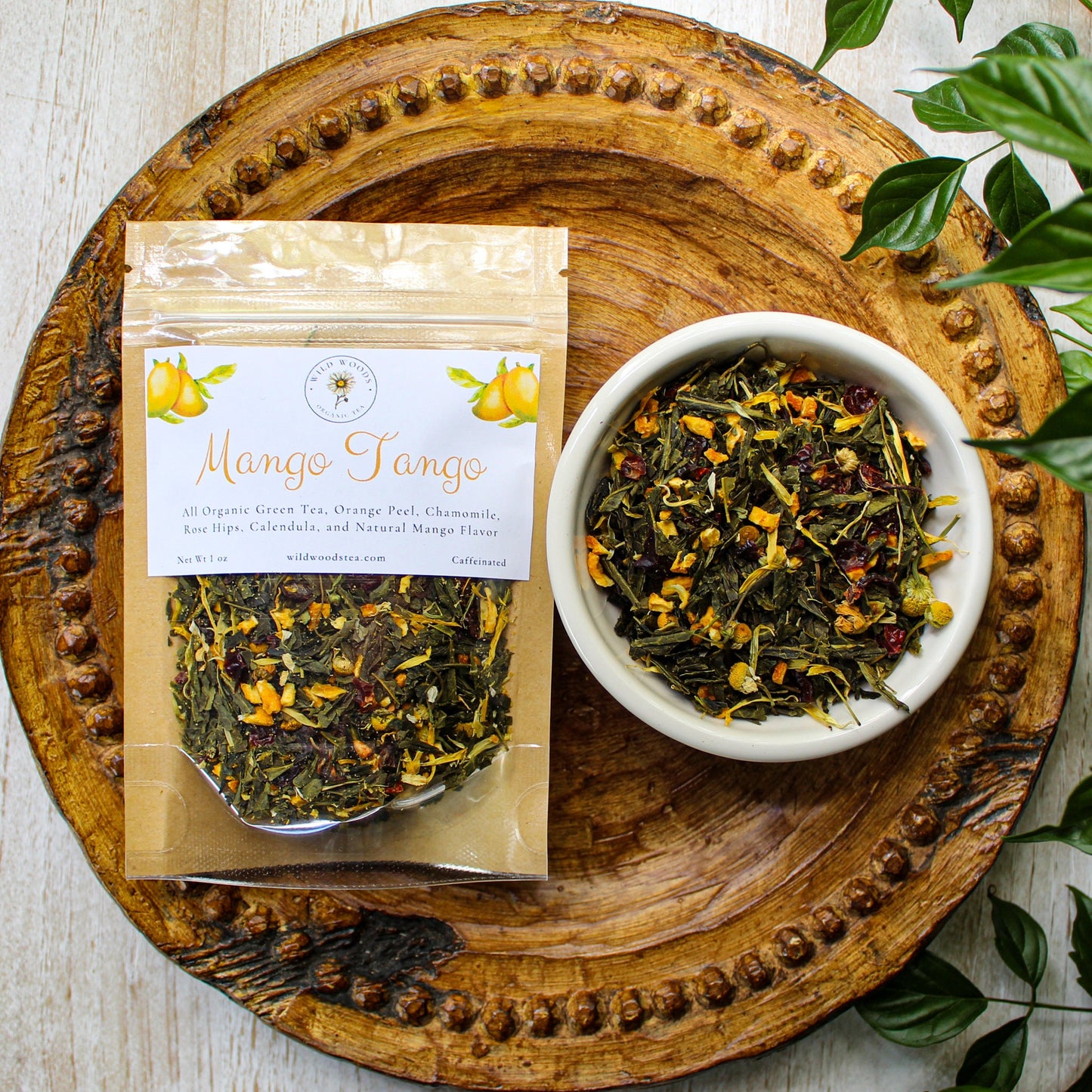 NEW Mango Tango | Organic Loose Leaf Tea | Green Tea & Mango Blend | Lightly Caffeinated