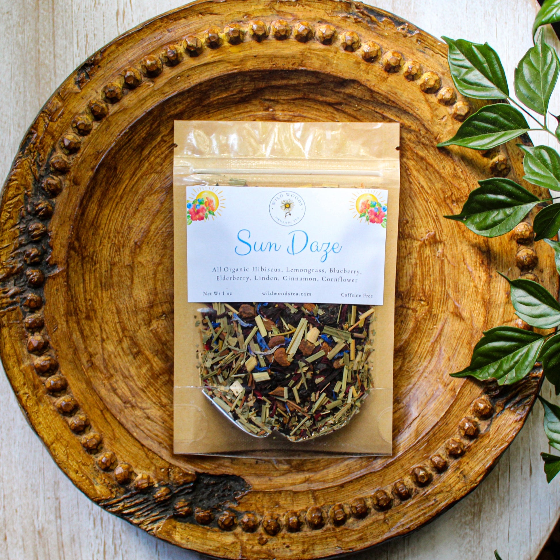Sun Daze | Organic Loose Leaf Tea | Summer Collection | Hibiscus & Blueberry | Caffeine Free