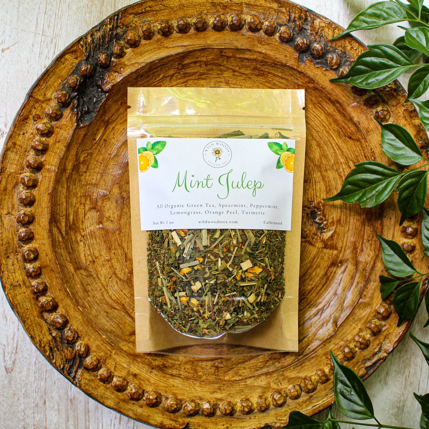 Mint Julep | Organic Loose Leaf Tea | Summer Collection | Green Tea & Mint | Caffeinated