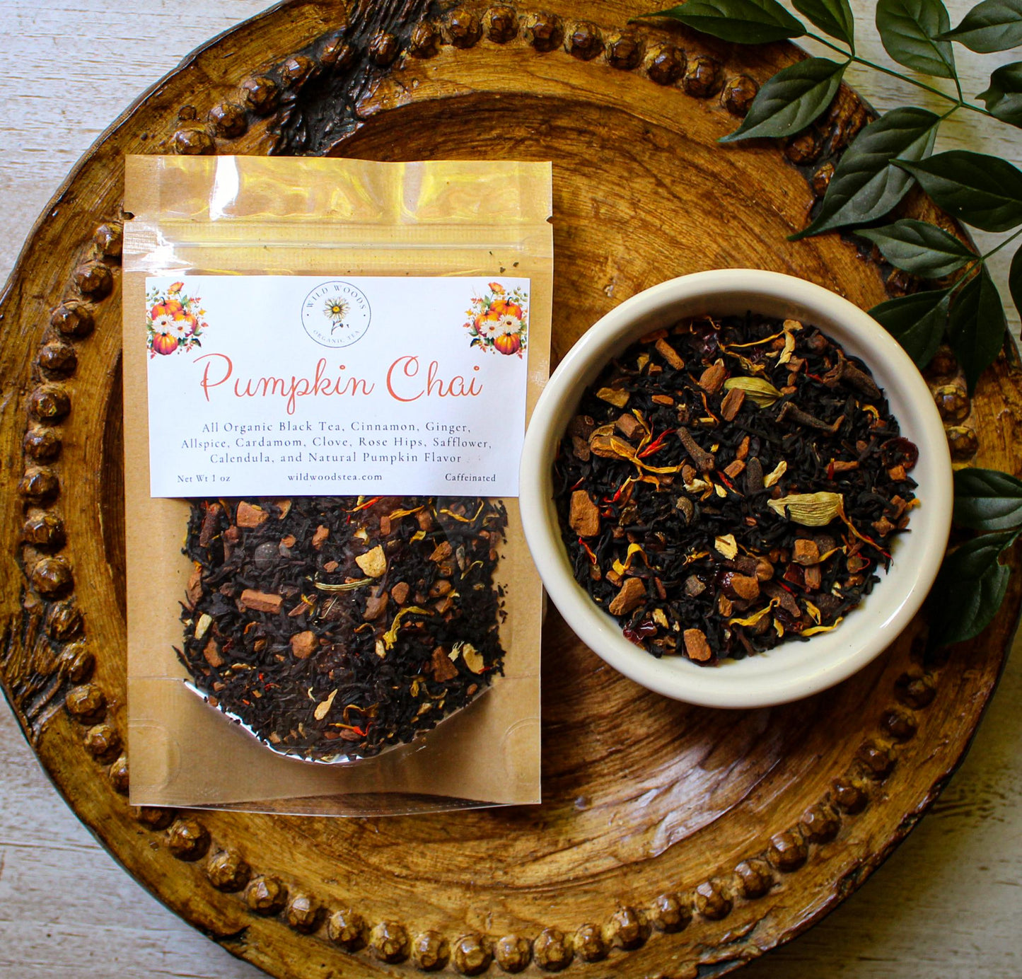 Pumpkin Chai | Organic Loose Leaf Tea | Pumpkin Spice | Naturally Contains Caffeine