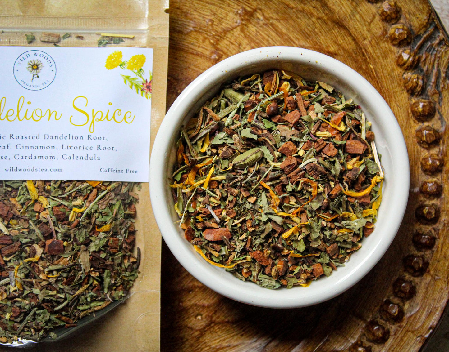 Dandelion Spice | Organic Loose Leaf Tea | Roasted Dandelion Root | Caffeine Free