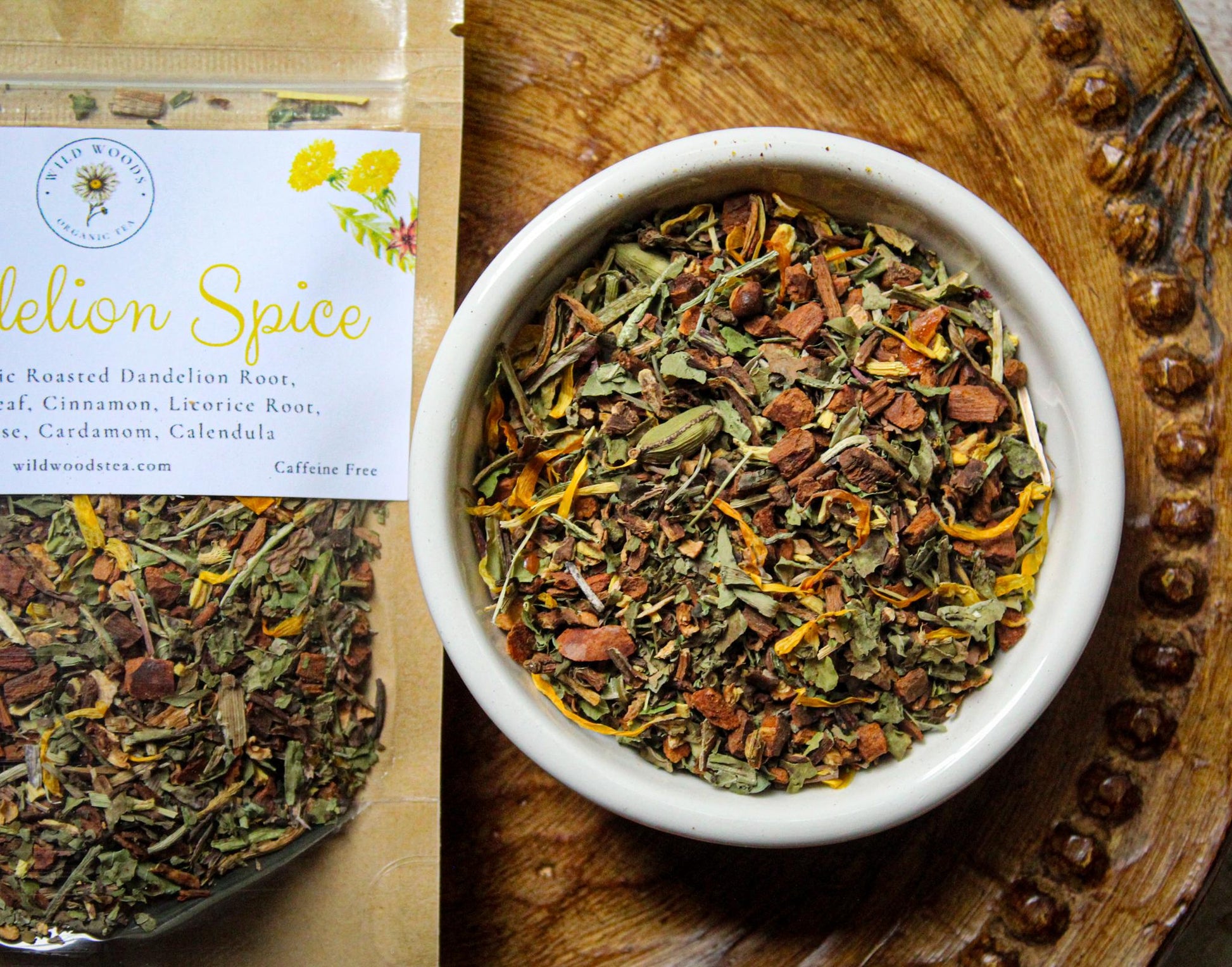 Dandelion Spice | Organic Loose Leaf Tea | Roasted Dandelion Root | Caffeine Free