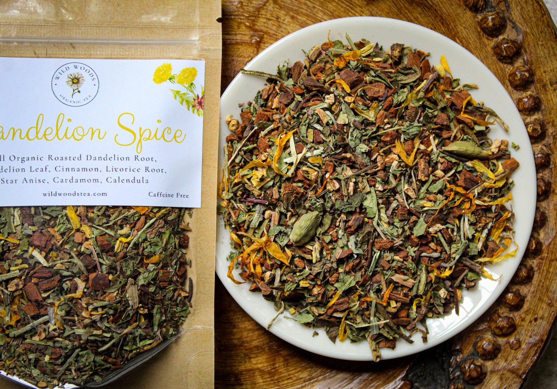Dandelion Spice | Organic Loose Leaf Tea | Roasted Dandelion Root | Caffeine Free