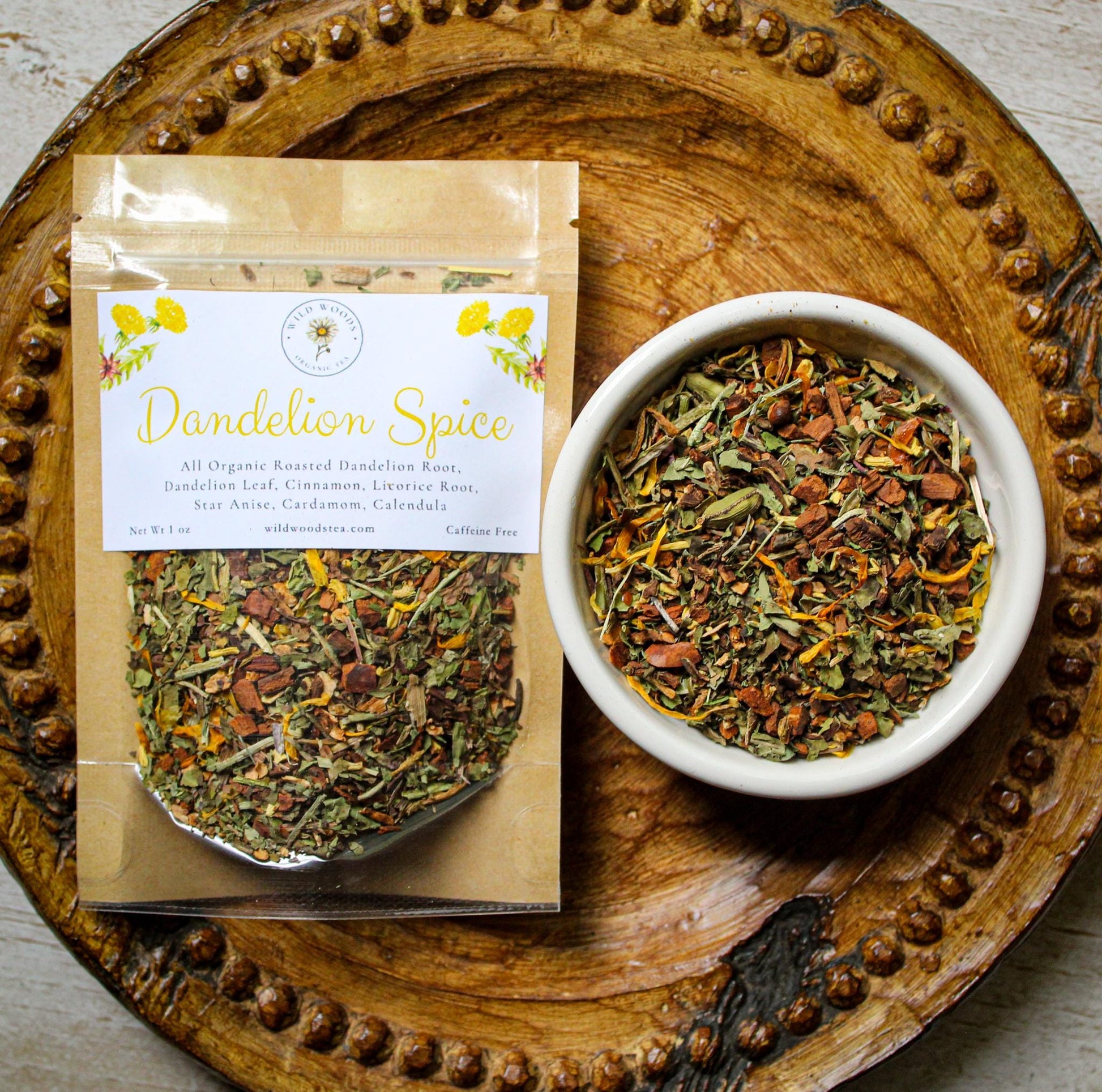 Dandelion Spice | Organic Loose Leaf Tea | Roasted Dandelion Root | Caffeine Free