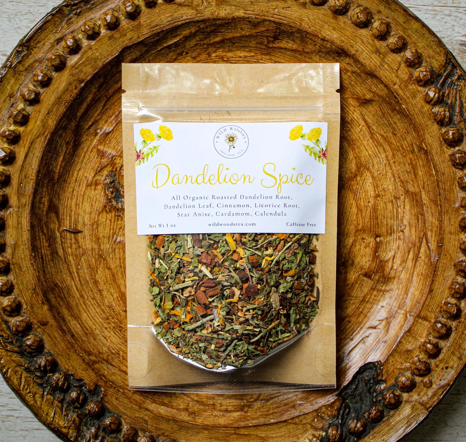 Dandelion Spice | Organic Loose Leaf Tea | Roasted Dandelion Root | Caffeine Free
