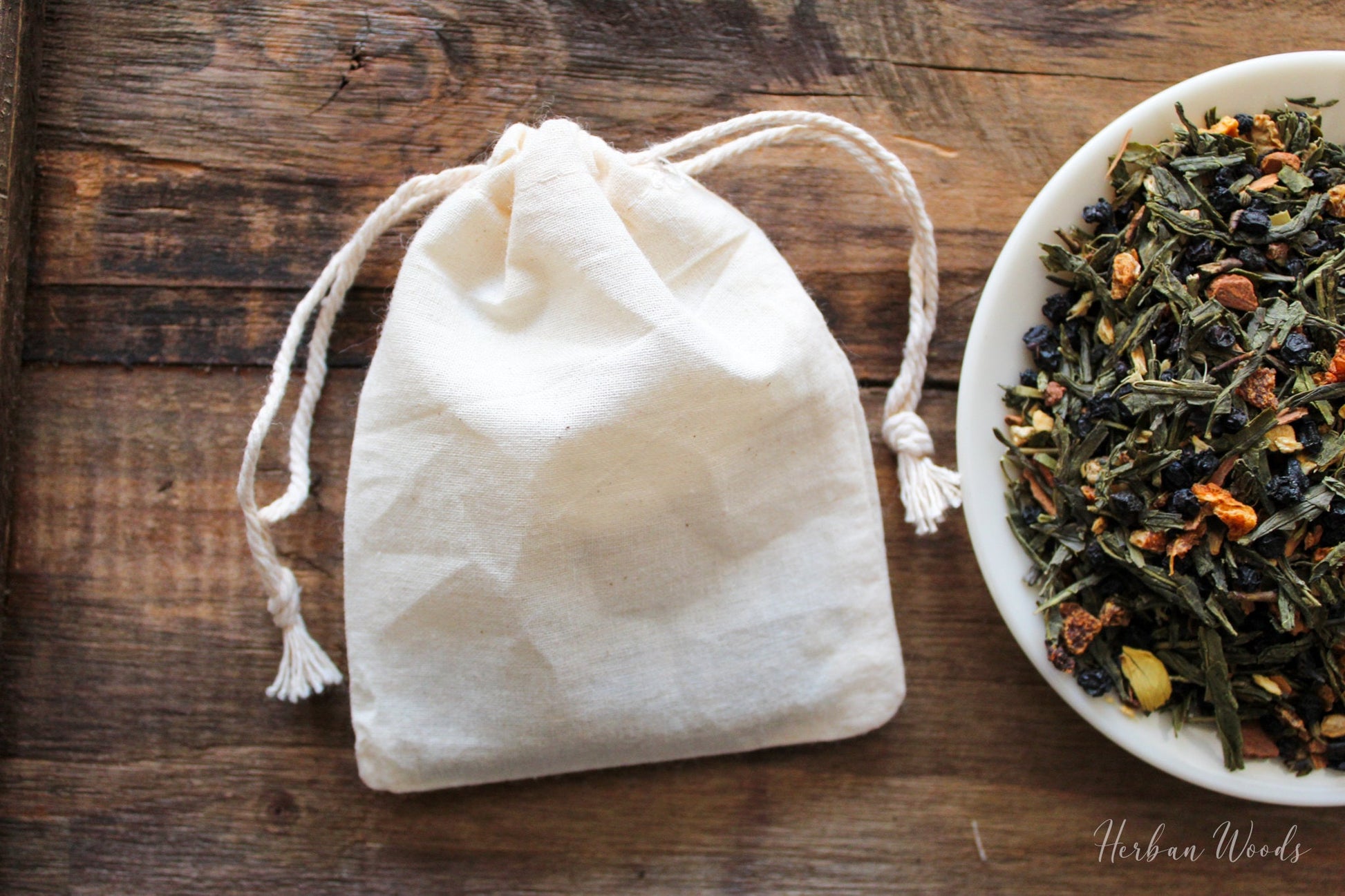 Reusable Drawstring Tea Bags